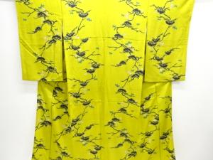 アンティーク　錦紗松竹梅模様着物